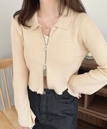 apres jour | ダブルジップトップス【ZOZOTOWN限定アイテム】(Tシャツ/カットソー)