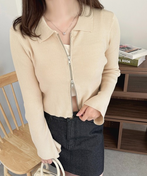 セール】ダブルジップトップス【ZOZOTOWN限定アイテム】（Tシャツ