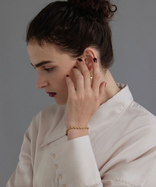 CENE（セネ）の「【CENE】セネ/ブレイディドブレスレット（ブレスレット・レディース・シルバー/ゴールド・FREE）」の4枚目の写真