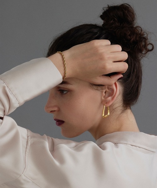 CENE（セネ）の「【CENE】セネ/ブレイディドブレスレット（ブレスレット・レディース・シルバー/ゴールド・FREE）」の5枚目の写真