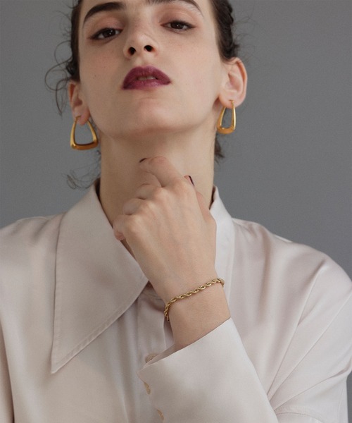 CENE（セネ）の「【CENE】セネ/ブレイディドブレスレット（ブレスレット・レディース・シルバー/ゴールド・FREE）」の8枚目の写真