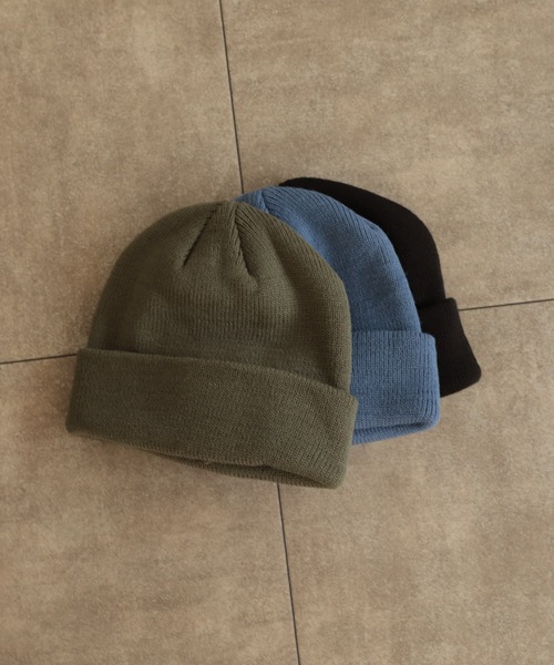 SENSE OF PLACE by URBAN RESEARCH(センスオブプレイスバイアーバンリサーチ)の「リブロールワッチB(ニットキャップ/ビーニー・メンズ・ブラック/カーキ/ブルー・ONE)」の3枚目の写真