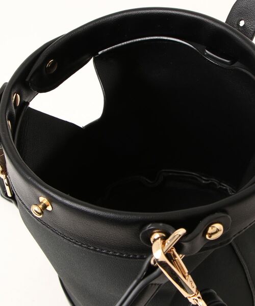 Q（キュー）の「スエードタッチドッキングミニバッグ（ハンドバッグ・レディース・ダークグリーン/ブラック・ONE SIZE）」の17枚目の写真