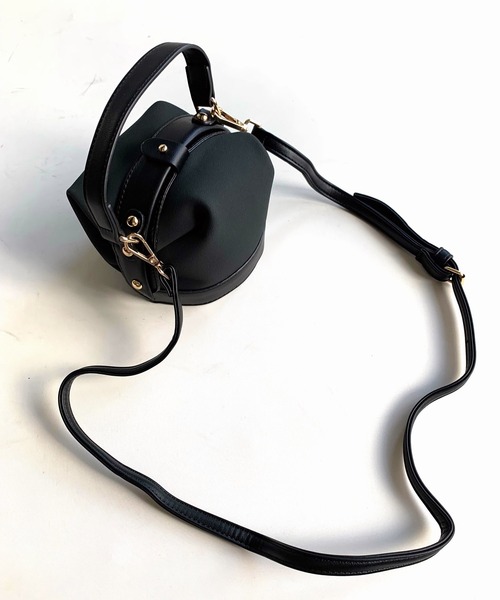 Q（キュー）の「スエードタッチドッキングミニバッグ（ハンドバッグ・レディース・ダークグリーン/ブラック・ONE SIZE）」の15枚目の写真