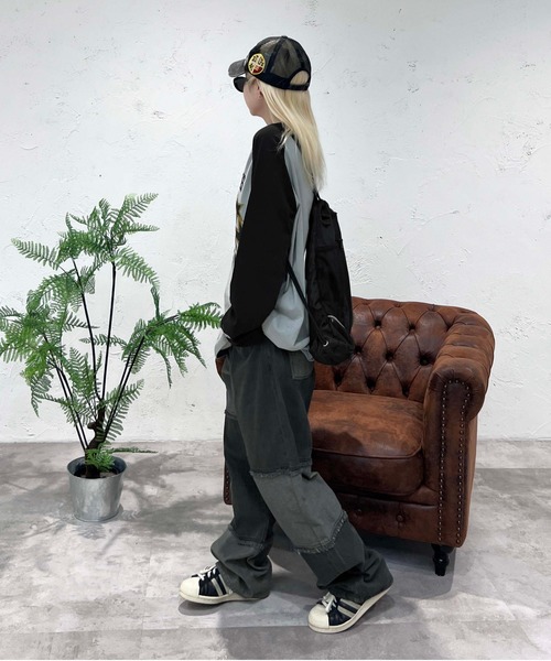 sedacle(セダクル)の「ナイロンナップサック(バックパック/リュック・メンズ・ブラック・FREE)」の7枚目の写真