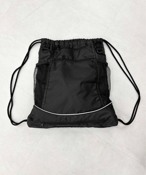 sedacle(セダクル)の「ナイロンナップサック(バックパック/リュック・メンズ・ブラック・FREE)」の9枚目の写真