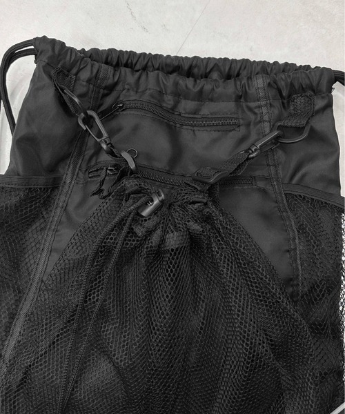 sedacle(セダクル)の「ナイロンナップサック(バックパック/リュック・メンズ・ブラック・FREE)」の12枚目の写真