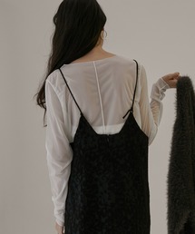 SALON adam et rope' | ハイゲージチュールボートネックシアープルオーバー(Tシャツ/カットソー)