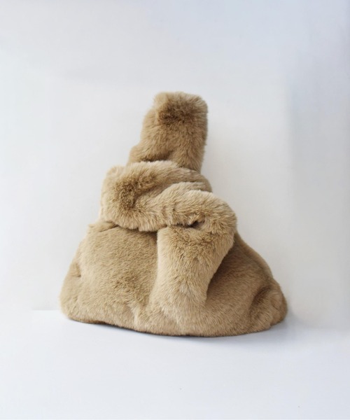 PICCIN（ピッチン）の「エコファー2wayバッグ（トートバッグ・レディース・ベージュ/ブラック・FREE）」の7枚目の写真