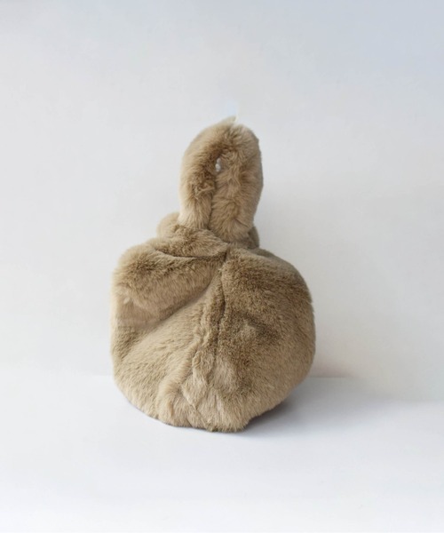 PICCIN（ピッチン）の「エコファー2wayバッグ（トートバッグ・レディース・ベージュ/ブラック・FREE）」の8枚目の写真