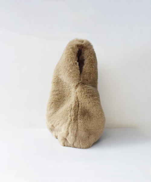 PICCIN（ピッチン）の「エコファー2wayバッグ（トートバッグ・レディース・ベージュ/ブラック・FREE）」の10枚目の写真