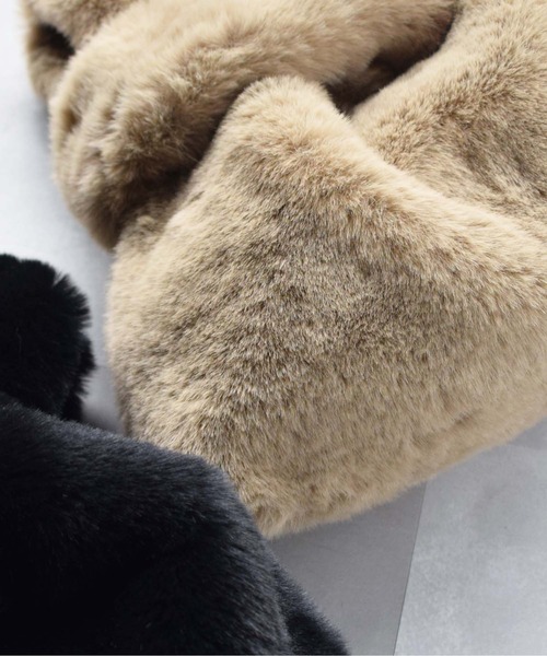 PICCIN（ピッチン）の「エコファー2wayバッグ（トートバッグ・レディース・ベージュ/ブラック・FREE）」の13枚目の写真