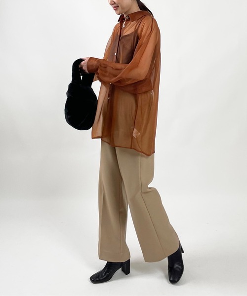 PICCIN（ピッチン）の「エコファー2wayバッグ（トートバッグ・レディース・ベージュ/ブラック・FREE）」の20枚目の写真