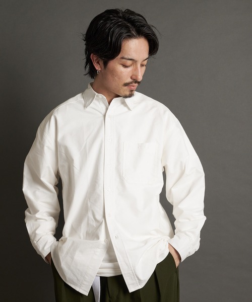 JACKROSE(ジャックローズ)の「RT-オックスレギュラーカラーBIGシャツ(シャツ/ブラウス・メンズ・ストライプ/ブルー/ホワイト・L/XL)」の5枚目の写真