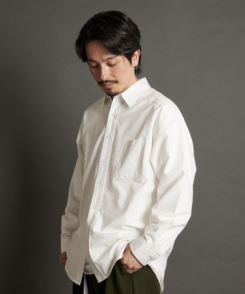 JACKROSE(ジャックローズ)の「RT-オックスレギュラーカラーBIGシャツ(シャツ/ブラウス・メンズ・ストライプ/ブルー/ホワイト・L/XL)」の7枚目の写真