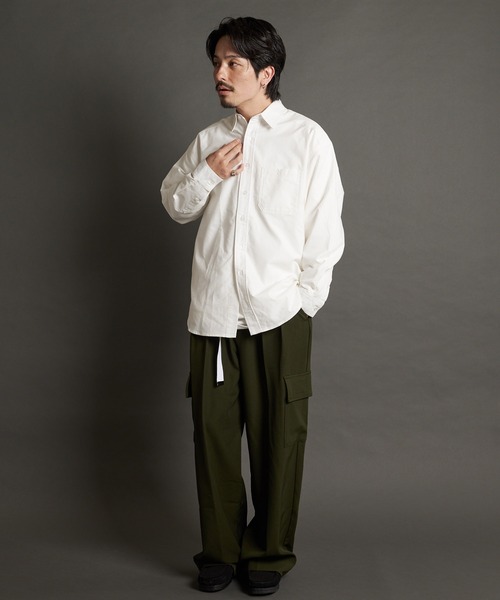 JACKROSE(ジャックローズ)の「RT-オックスレギュラーカラーBIGシャツ(シャツ/ブラウス・メンズ・ストライプ/ブルー/ホワイト・L/XL)」の12枚目の写真