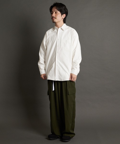 JACKROSE(ジャックローズ)の「RT-オックスレギュラーカラーBIGシャツ(シャツ/ブラウス・メンズ・ストライプ/ブルー/ホワイト・L/XL)」の13枚目の写真
