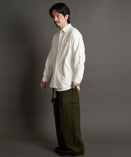 JACKROSE(ジャックローズ)の「RT-オックスレギュラーカラーBIGシャツ(シャツ/ブラウス・メンズ・ストライプ/ブルー/ホワイト・L/XL)」の14枚目の写真