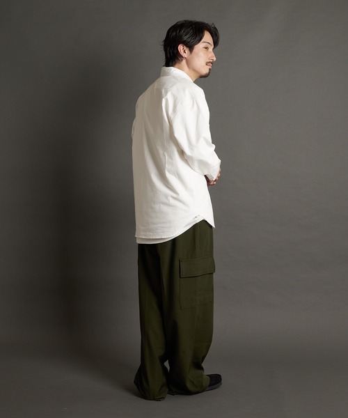 JACKROSE(ジャックローズ)の「RT-オックスレギュラーカラーBIGシャツ(シャツ/ブラウス・メンズ・ストライプ/ブルー/ホワイト・L/XL)」の16枚目の写真