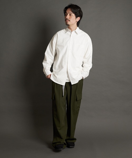 JACKROSE(ジャックローズ)の「RT-オックスレギュラーカラーBIGシャツ(シャツ/ブラウス・メンズ・ストライプ/ブルー/ホワイト・L/XL)」の19枚目の写真