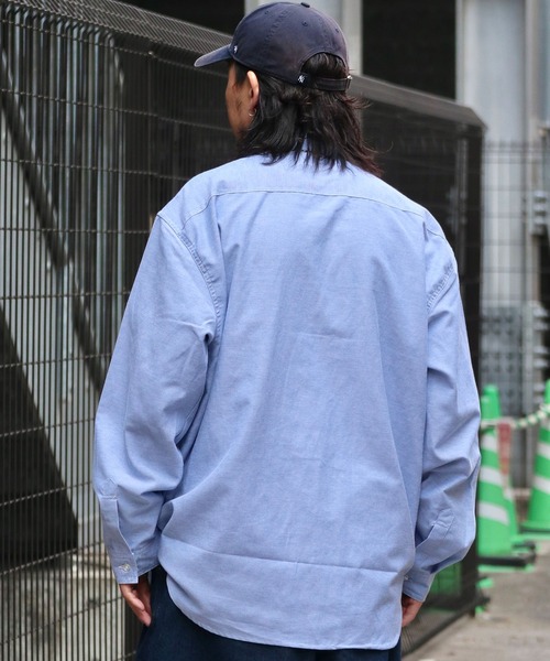 JACKROSE(ジャックローズ)の「RT-オックスレギュラーカラーBIGシャツ(シャツ/ブラウス・メンズ・ストライプ/ブルー/ホワイト・L/XL)」の21枚目の写真