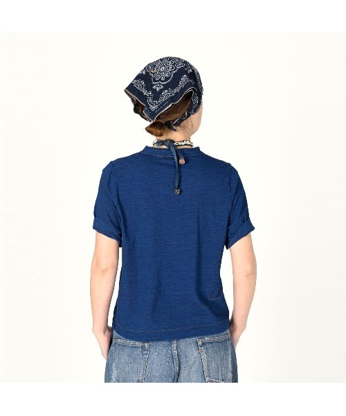 美品　45rpm　ロゴプリント　45星Tシャツ　インディゴ 45R（フォーティファイブアール）の「ロゴプリントの45星Tシャツ