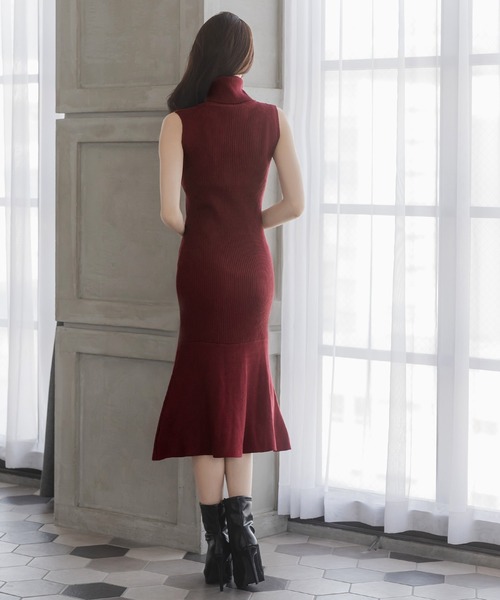 MAGDA BUTRYM  ローズモチーフハイネックワンピース MAGDA BUTRYM H&M ローズモチーフハイネックワンピース