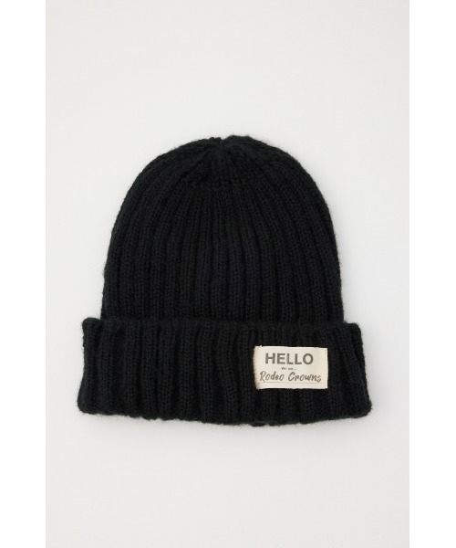 RODEO CROWNS WIDE BOWL(ロデオクラウンズワイドボウル)の「RIB COLOR BEANIE(ニットキャップ/ビーニー・レディース・アイボリー/オレンジ/パープル/ブラック・FREE)」の5枚目の写真