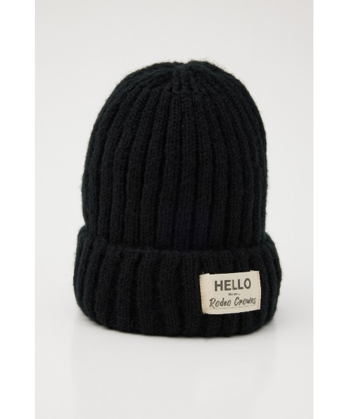 RODEO CROWNS WIDE BOWL(ロデオクラウンズワイドボウル)の「RIB COLOR BEANIE(ニットキャップ/ビーニー・レディース・アイボリー/オレンジ/パープル/ブラック・FREE)」の7枚目の写真