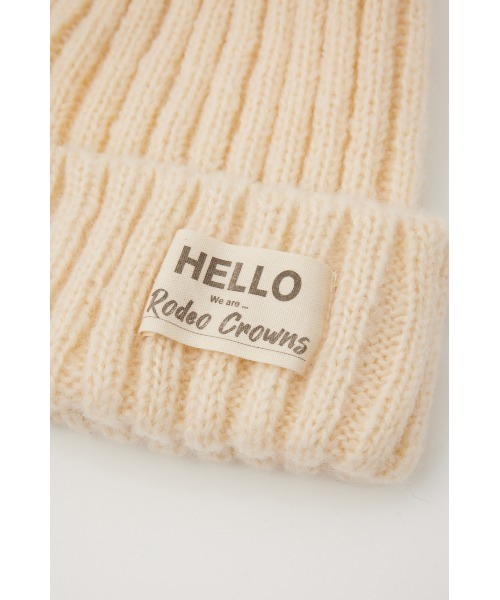 RODEO CROWNS WIDE BOWL(ロデオクラウンズワイドボウル)の「RIB COLOR BEANIE(ニットキャップ/ビーニー・レディース・アイボリー/オレンジ/パープル/ブラック・FREE)」の9枚目の写真