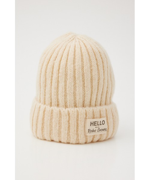 RODEO CROWNS WIDE BOWL(ロデオクラウンズワイドボウル)の「RIB COLOR BEANIE(ニットキャップ/ビーニー・レディース・アイボリー/オレンジ/パープル/ブラック・FREE)」の10枚目の写真