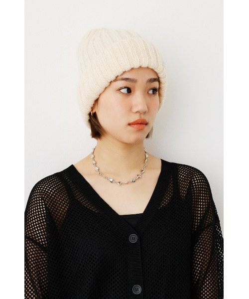 RODEO CROWNS WIDE BOWL(ロデオクラウンズワイドボウル)の「RIB COLOR BEANIE(ニットキャップ/ビーニー・レディース・アイボリー/オレンジ/パープル/ブラック・FREE)」の13枚目の写真