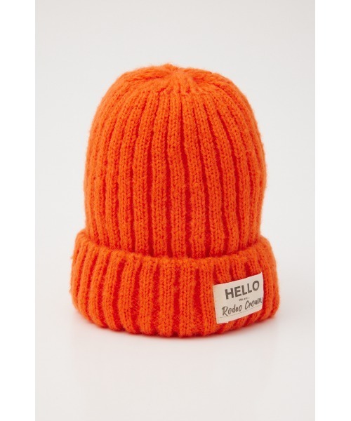 RODEO CROWNS WIDE BOWL(ロデオクラウンズワイドボウル)の「RIB COLOR BEANIE(ニットキャップ/ビーニー・レディース・アイボリー/オレンジ/パープル/ブラック・FREE)」の16枚目の写真