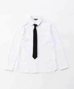 ネクタイ付き 長袖シャツ(140-160cm)（シャツ/ブラウス）｜COMME