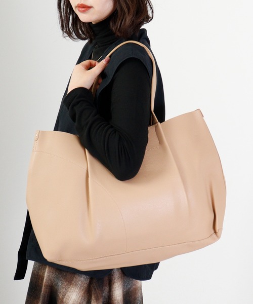ROOTOTE(ルートート)の「ROOTOTE グレイントートBAG(トートバッグ・メンズ・レッド/ミント/ベージュ/シルバーグレー/ネイビー/ブラック・FREE)」の4枚目の写真