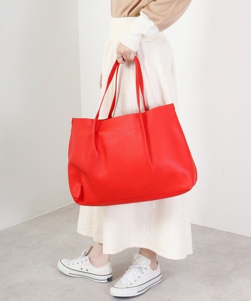 ROOTOTE(ルートート)の「ROOTOTE グレイントートBAG(トートバッグ・メンズ・レッド/ミント/ベージュ/シルバーグレー/ネイビー/ブラック・FREE)」の6枚目の写真
