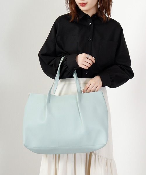 ROOTOTE(ルートート)の「ROOTOTE グレイントートBAG(トートバッグ・メンズ・レッド/ミント/ベージュ/シルバーグレー/ネイビー/ブラック・FREE)」の5枚目の写真