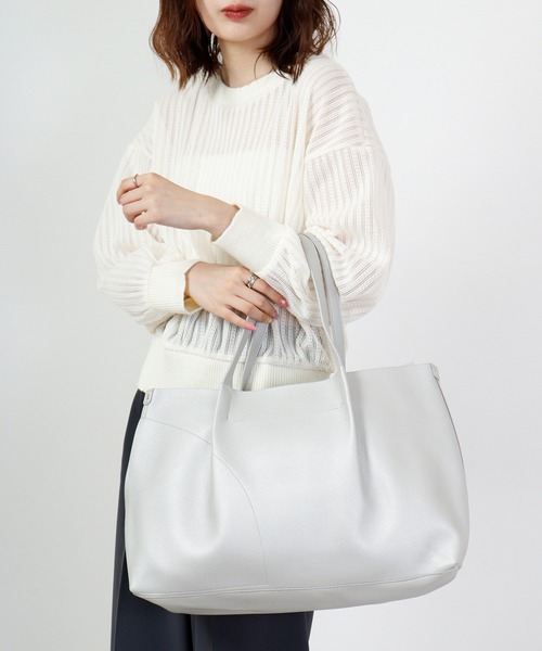 ROOTOTE(ルートート)の「ROOTOTE グレイントートBAG(トートバッグ・メンズ・レッド/ミント/ベージュ/シルバーグレー/ネイビー/ブラック・FREE)」の3枚目の写真