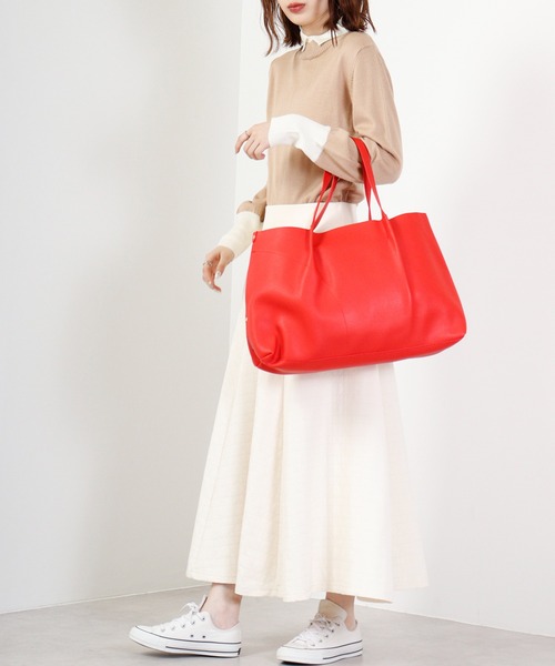 ROOTOTE(ルートート)の「ROOTOTE グレイントートBAG(トートバッグ・メンズ・レッド/ミント/ベージュ/シルバーグレー/ネイビー/ブラック・FREE)」の21枚目の写真