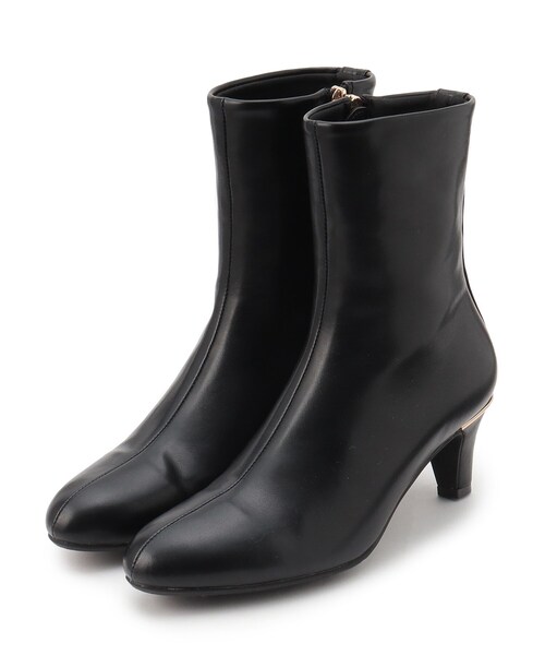 grove（グローブ）の「◆メタルパーツヒールブーツ（ブーツ・レディース・ブラック系6/ブラック/チャコールグレー・45/35/30）」の6枚目の写真