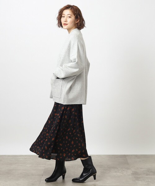 grove（グローブ）の「◆メタルパーツヒールブーツ（ブーツ・レディース・ブラック系6/ブラック/チャコールグレー・45/35/30）」の14枚目の写真