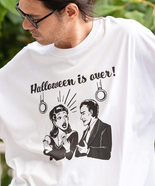 【セール】mlt4475- ビッグシルエットロンT（Halloween）（Tシャツ/カットソー）｜CAMBIO（カンビオ）
