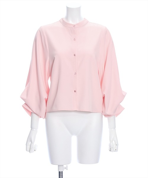 clear（クリア）の「無地柄アソートマルチWAYボリュームスリーブブラウス[オフィスカジュアル 着回し抜群 大人 カジュアル]≪2024AW≫（シャツ/ブラウス・レディース・ホワイト系その他/ブラック系その他/オフホワイト/ピンク/ベージュ/ブラック/ホワイト系その他3/ブルー系その他/グレー/ホワイト系その他2/ライトピンク/ブラック系その他2・F）」の14枚目の写真