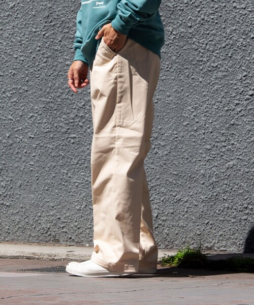 Dickies（ディッキーズ）の「【Dickies/ディッキーズ】ワークイージーパンツ チノパン ルーズフィット（チノパンツ・メンズ・ブラック/ベージュ/キナリ/ダークグリーン・L/XL/M）」の9枚目の写真