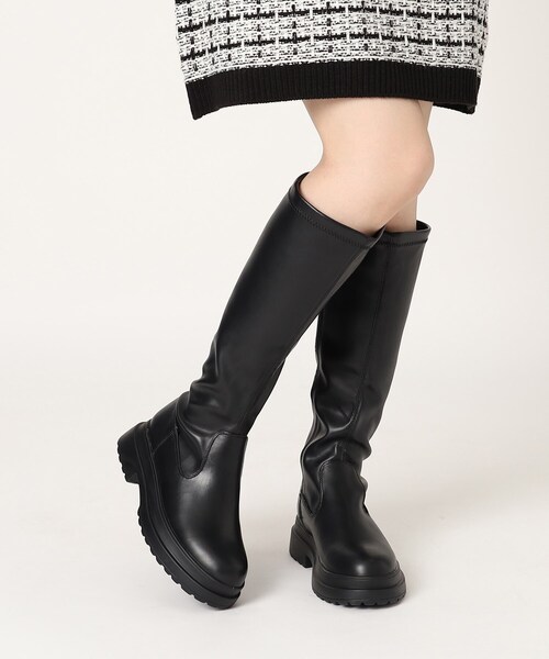 cs T&P(シーエスティーアンドピー)の「2段ソールロングブーツ(ブーツ・レディース・ブラック・S/M/L/LL)」の12枚目の写真