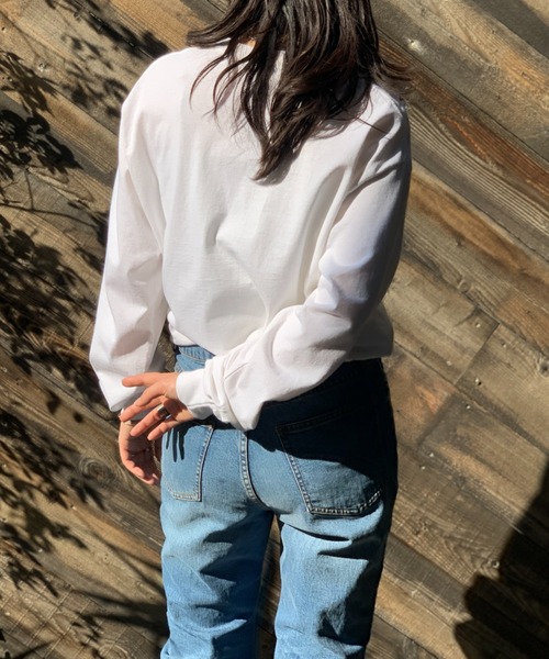 mi via loca(ミヴィアロカ)の「GILDAN NEEDS ロゴロンTシャツ 【MVL009】(Tシャツ/カットソー・レディース・オートミール/オフホワイト/スミクロ/ホワイト×ブラック・MEDIUM/X-LARGE)」の20枚目の写真