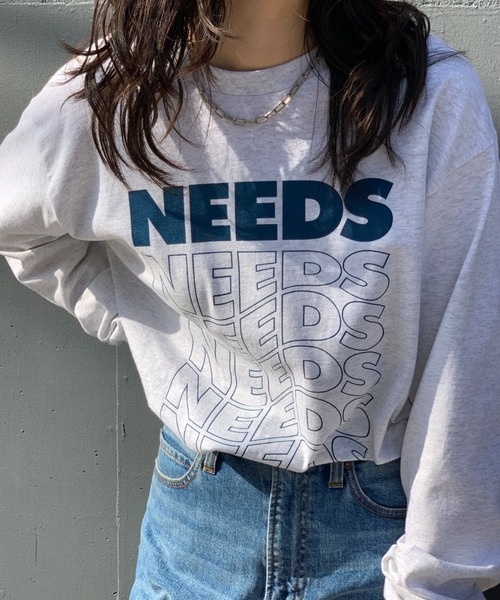 mi via loca(ミヴィアロカ)の「GILDAN NEEDS ロゴロンTシャツ 【MVL009】(Tシャツ/カットソー・レディース・オートミール/オフホワイト/スミクロ/ホワイト×ブラック・MEDIUM/X-LARGE)」の22枚目の写真