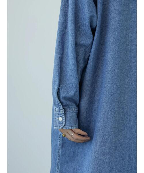 Lugnoncure（ルノンキュール）の「デニムオーバーシャツワンピース（ワンピース・レディース・ブルー/ネイビー・F）」の19枚目の写真