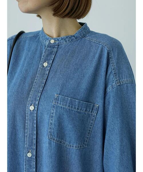 Lugnoncure（ルノンキュール）の「デニムオーバーシャツワンピース（ワンピース・レディース・ブルー/ネイビー・F）」の18枚目の写真