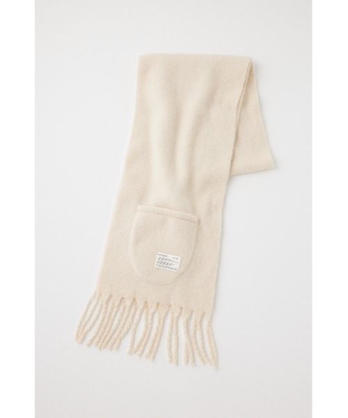 MOUSSY（マウジー）の「PATCH POCKET ストール（マフラー・レディース・ダークブラウン/アイボリー/ブルー・FREE）」の16枚目の写真